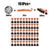 151-teiliges Fliesen Nivelliersystem Kit Nivellierkeile Bodenbelag Wand Nivellierer Positionierungswerkzeug Set