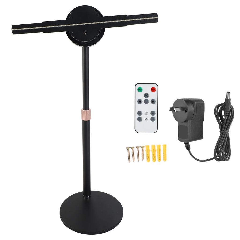 3D Holographic Fan Ultra HD 256 LED Support WiFi APP Hologram Projector Fan with 16GB Memory Card for Win 11in 3D Hologram Fan