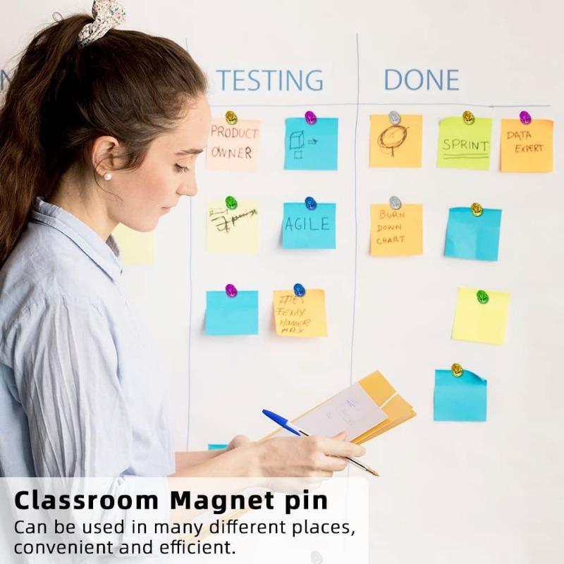 Mini Colorful Magentic Pushpins Whiteboard Map Magnet Push Pin Strong Magnet Refrigerator Pushpin Home Office Supplies Wholesale