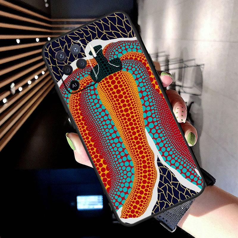 KUSAMA Art Case For Oppo A78 A98 A18 A38 A58 A60 A80 A40 A77 A57 A17 A74 A54 A94 A96 A76 A16 A15 A5 Pro