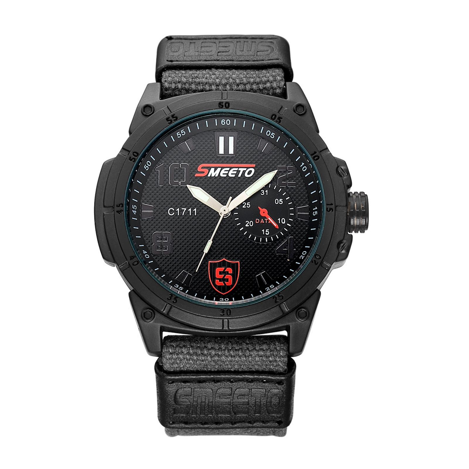 

Men s Waterproof Luminous Running Alarm Clock Watch One Size