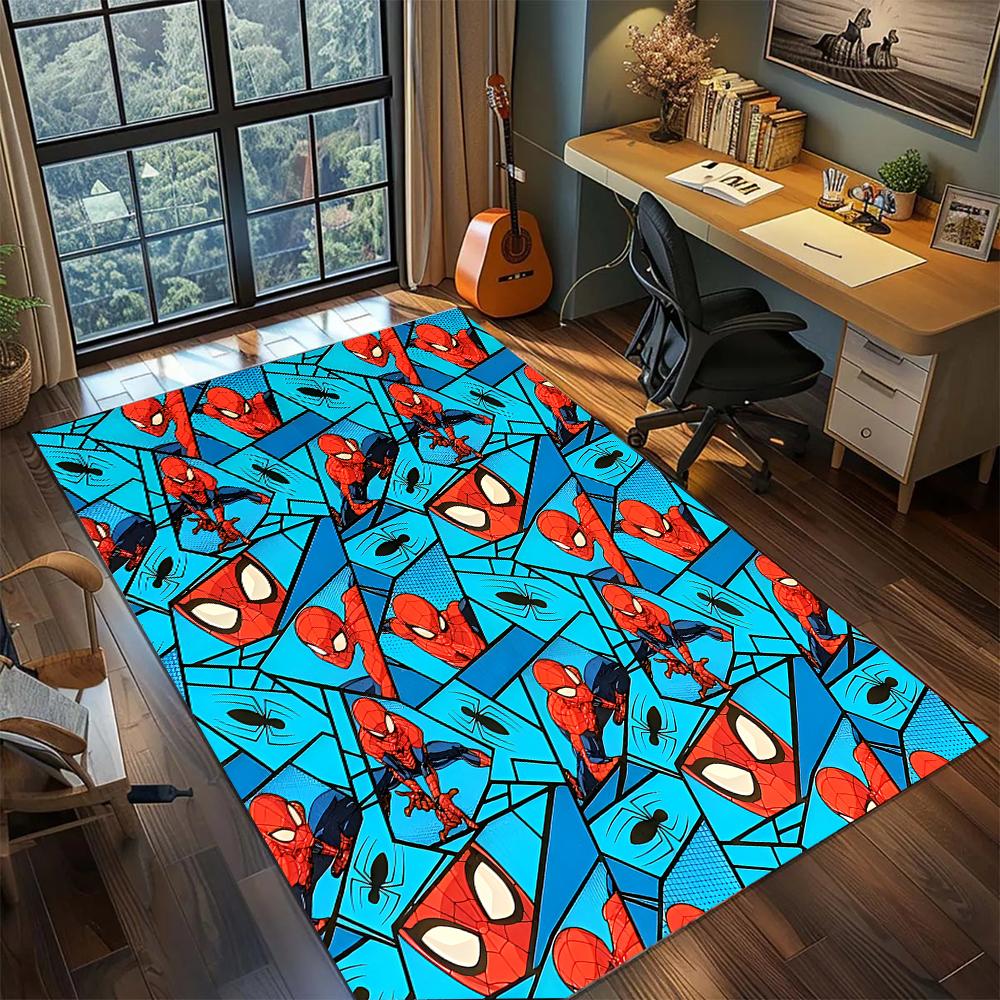 Spider-Man: Esports Cool Rug Carpet Large Area Rug Non Slip Washable Floor Mat Gamer Room Bedroom Home Decor