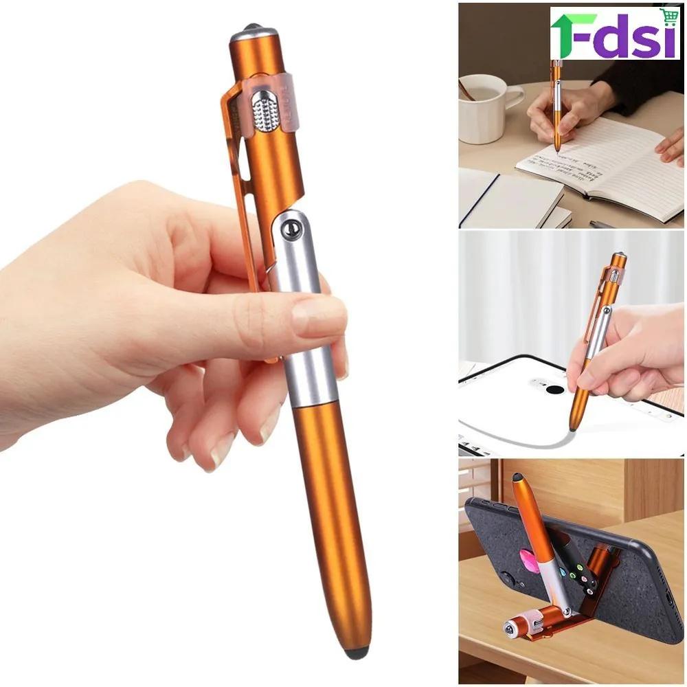 Toy Pen: Four-in-one Folding Pen With LED Light, Phone Stand, And Capacitive Ballpoint Pen 5ml