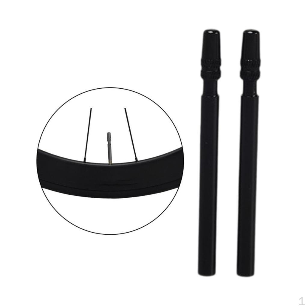 Bike Valve Stem Extenders Aluminum Alloy Easy to Install Portable Extend Valves Nozzle