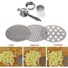 Stainless Steel Manual Potato Masher, Potato Ricer, Vegetable Masher, Fruit Juicer, Multifunctional Kitchen Utensil (Style A)
