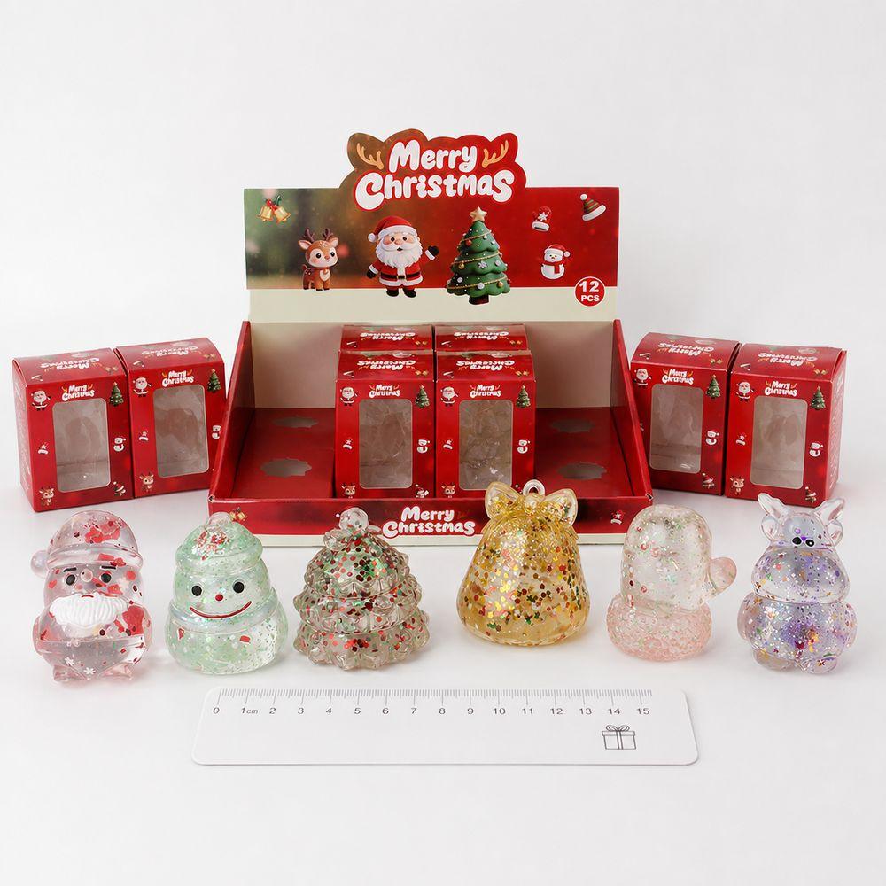 TPR Christmas Squishy Toy Squeezable Christmas Squishy Ornament Party Favors