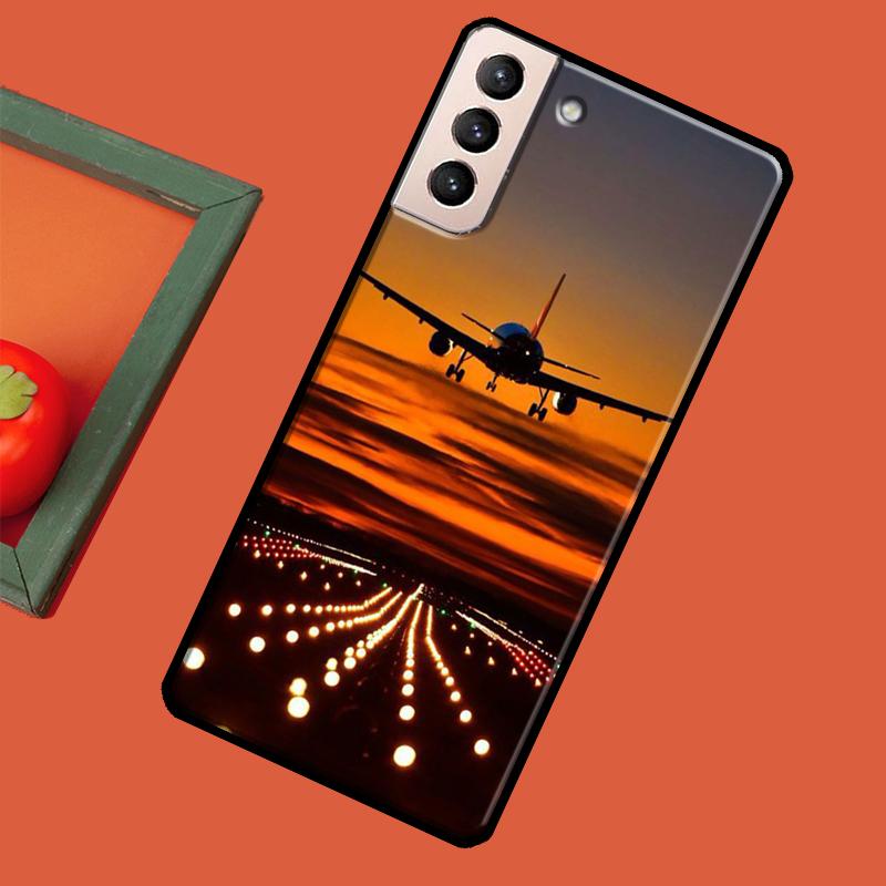 airplane Travel Flying Case For Samsung Galaxy S23 S22 Ultra S20 FE S21 Ultra Note 20 S8 S9 S10 Note 10 Plus Coque