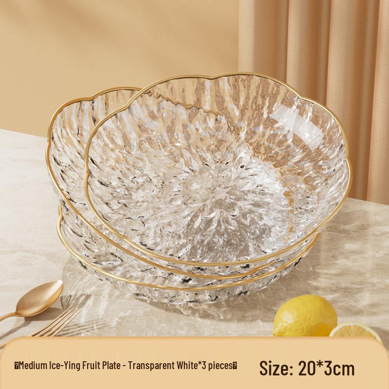 Modern Luxury Fruit and Snack Display Plate for Living Room