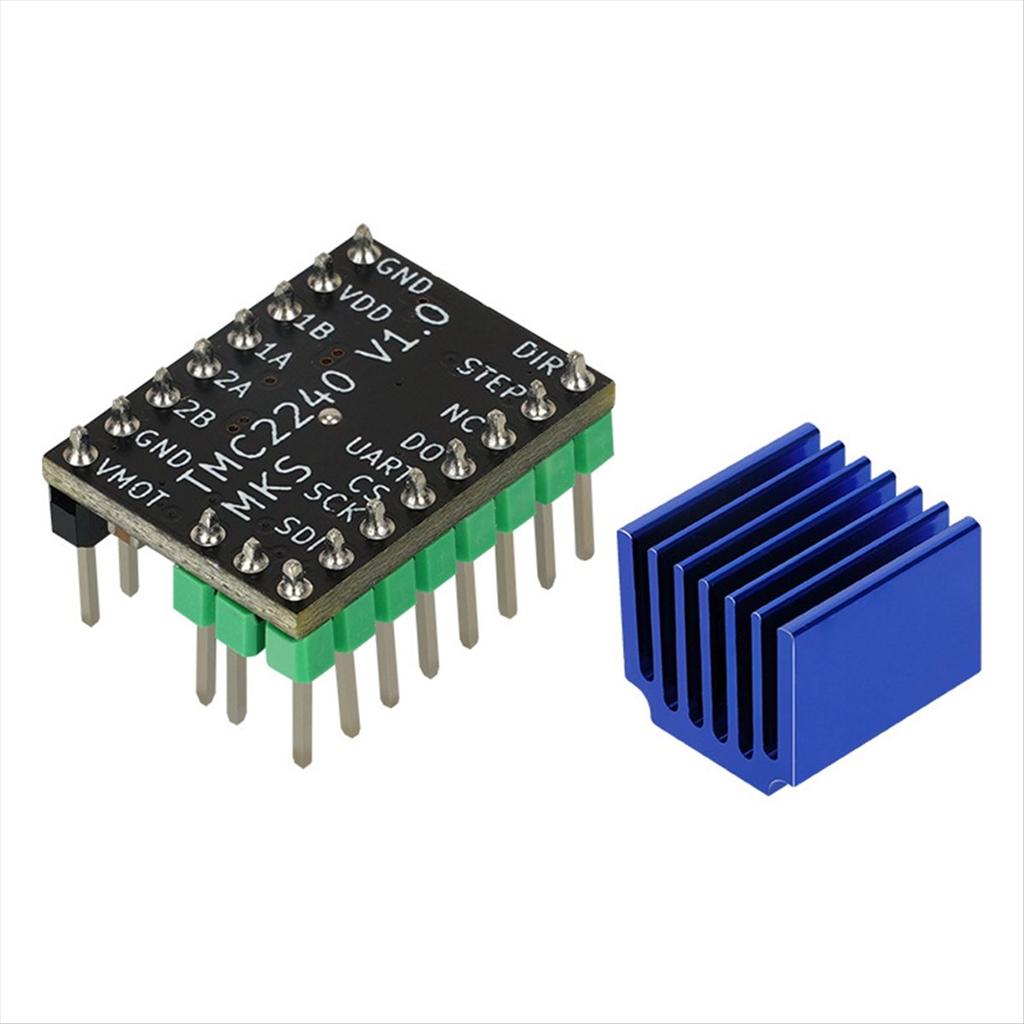 BHBL TMC2240 3D Printer Stepper Motor Driver Stepper Driver Module with Heat Sink for 3D Printer Controller Mother Boards