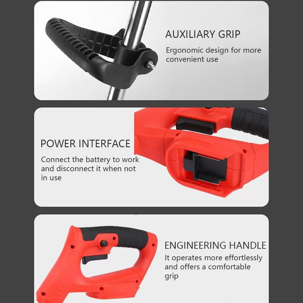 2025 New Cordless Handheld Electric Grass Trimmer Adjustable Lawn Mower Garden Tool Compatible With Makita 21V Battery