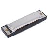 10 Hole Metal Harmonica Children Toy Blue Rock Jazz Folk Harmonicas Sliver