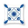 Blue Mandala Flower Geometric Print Pillowcase Living Room Sofa Bedroom Car Office Cushion Cover Home Decoration Ornament