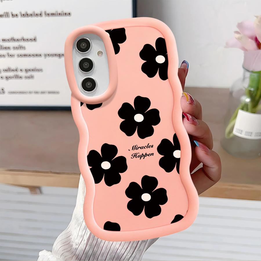 Soft Phone Cover Case for Samsung Galaxy A52 A16 A12 A14 A13 A21s A15 A11 A22 A33 A04 A03 A05 A53 A06 A23 Plant Flower