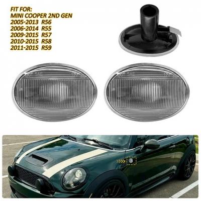 For Mini Cooper R55 R56 R57 R58 R59 LED Side Marker Light Turn Signal Housing EV