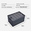 SucceBuy 45L/65L Collapsible Storage Bins Folding Stackable Utility Garage Crates W/ Lids Handles for Clothes Snack Toys Grocery