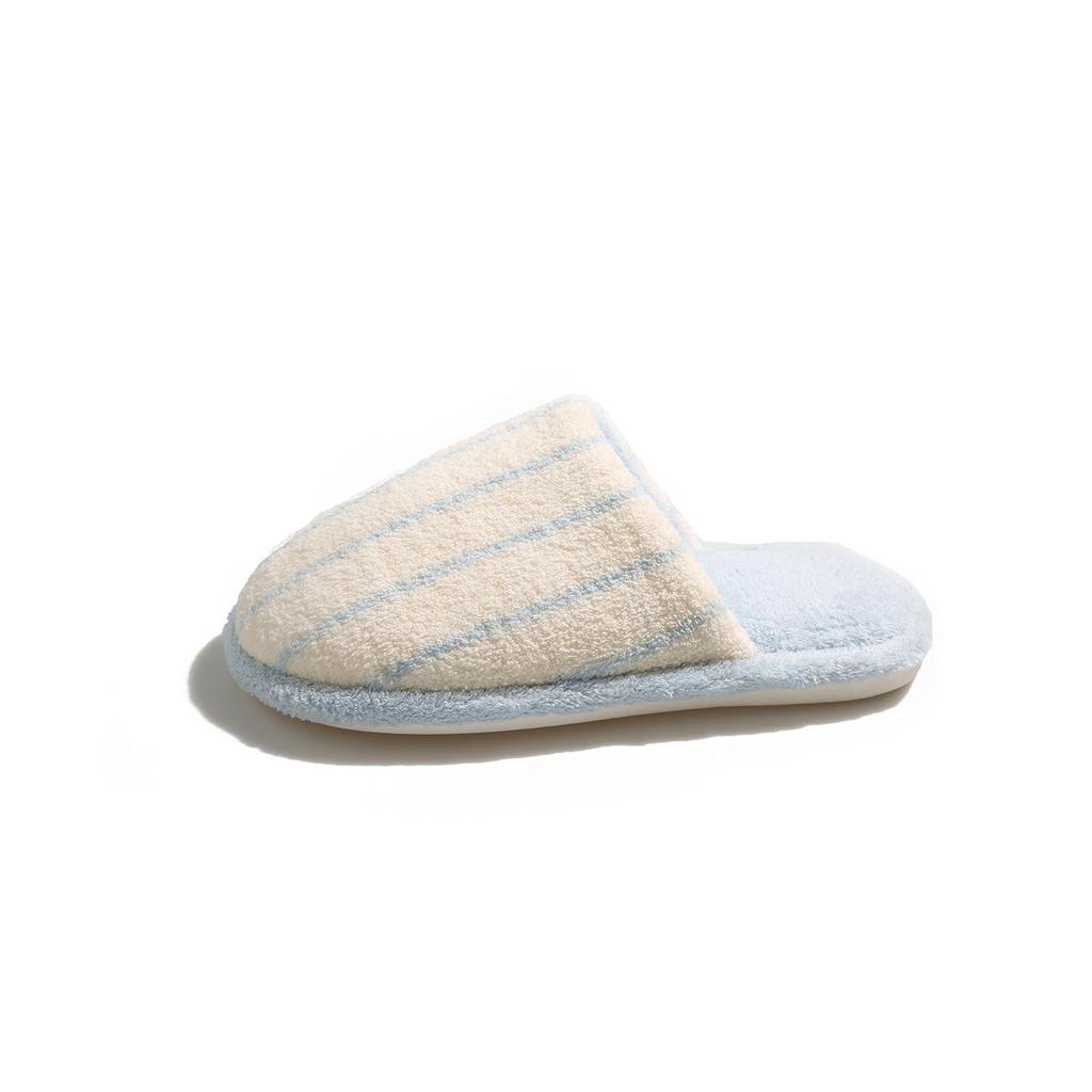Women's Non-Slip Cotton Slippers - Soft, Silent, Closed-Toe for Indoor Comfort - Perfect for Autumn and Winter.