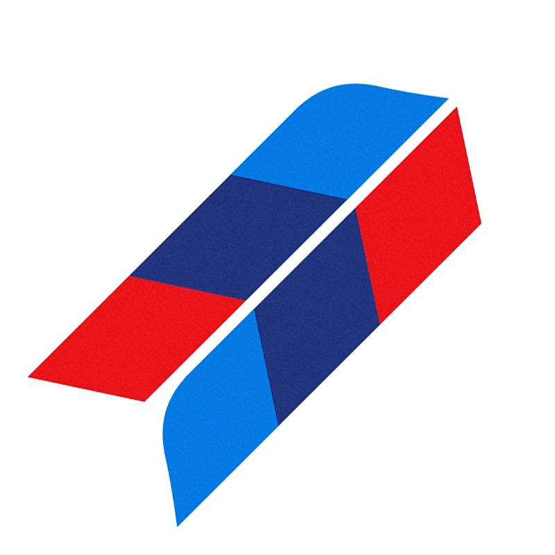 2 Stück Auto Frontstoßstange Kofferraumaufkleber Auto Seitendekor Aufkleber für BMW M E71 E85 E39 E46 E60 E61 E64 E70 E87 E90 E83 F10 F21 E36