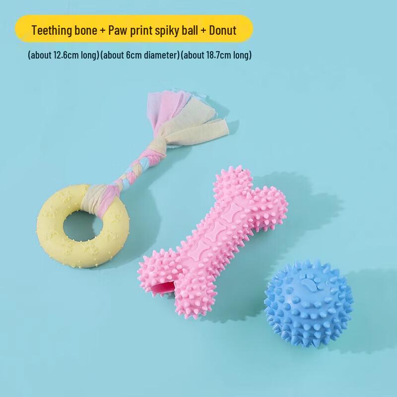 Puppy Rubber Teething Toy Set