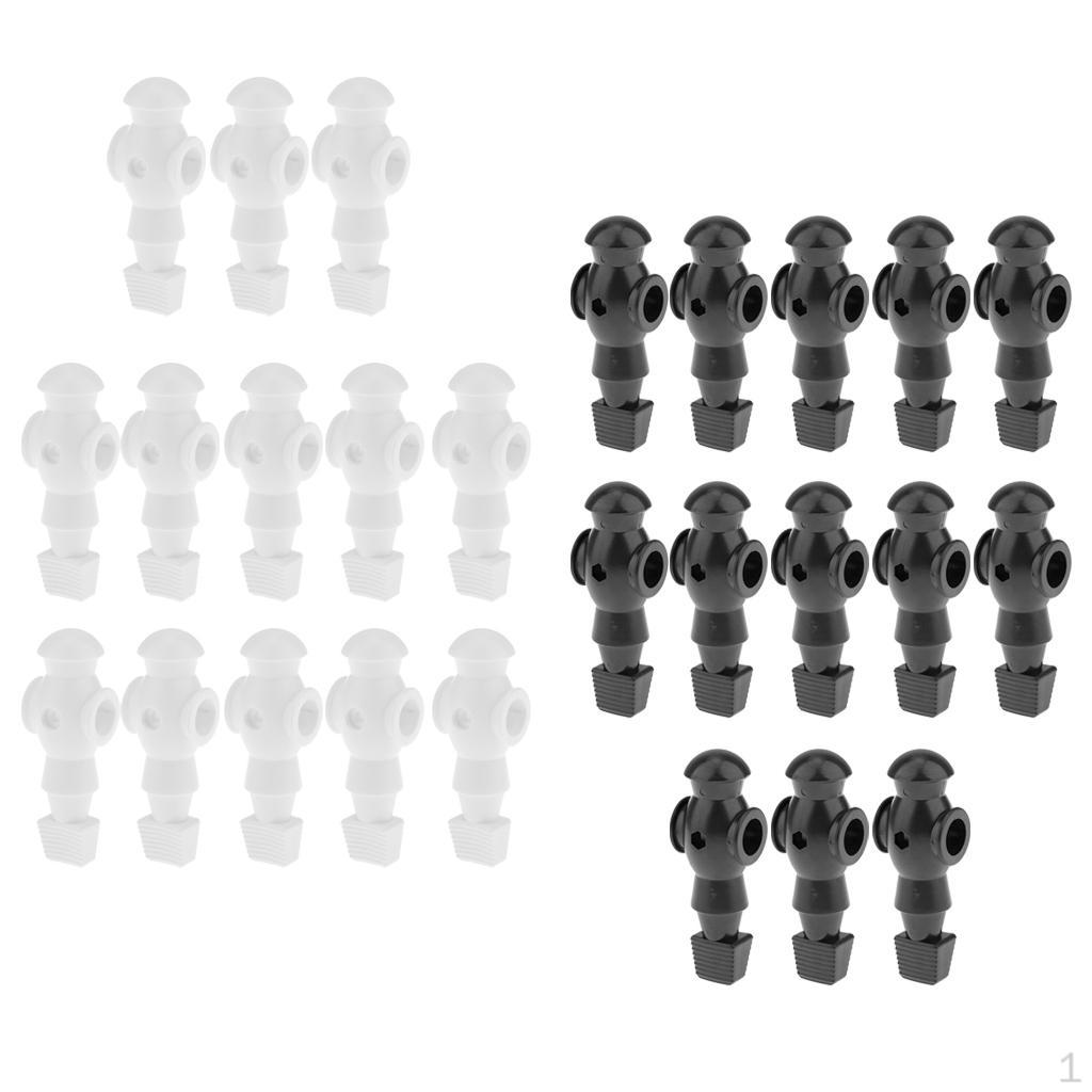 

26 штук 5/8-дюймовый настольный футбол для мужчин, замена игрока в настольный футбол, черный и белый