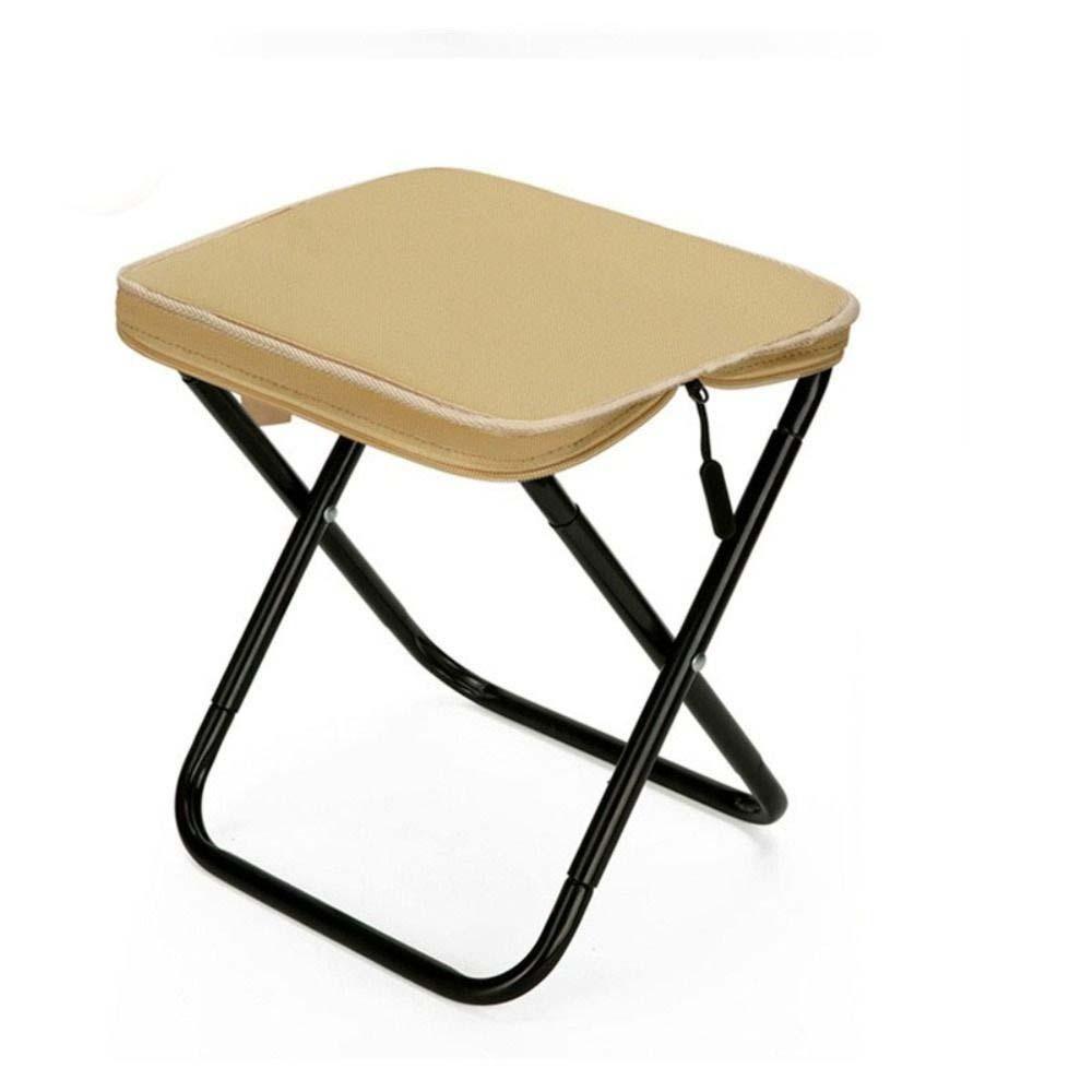 Solid Color Portable Zipper Campstool Ultra-light Outdoor Picnic Bench Compact Camp Chair  Hiking