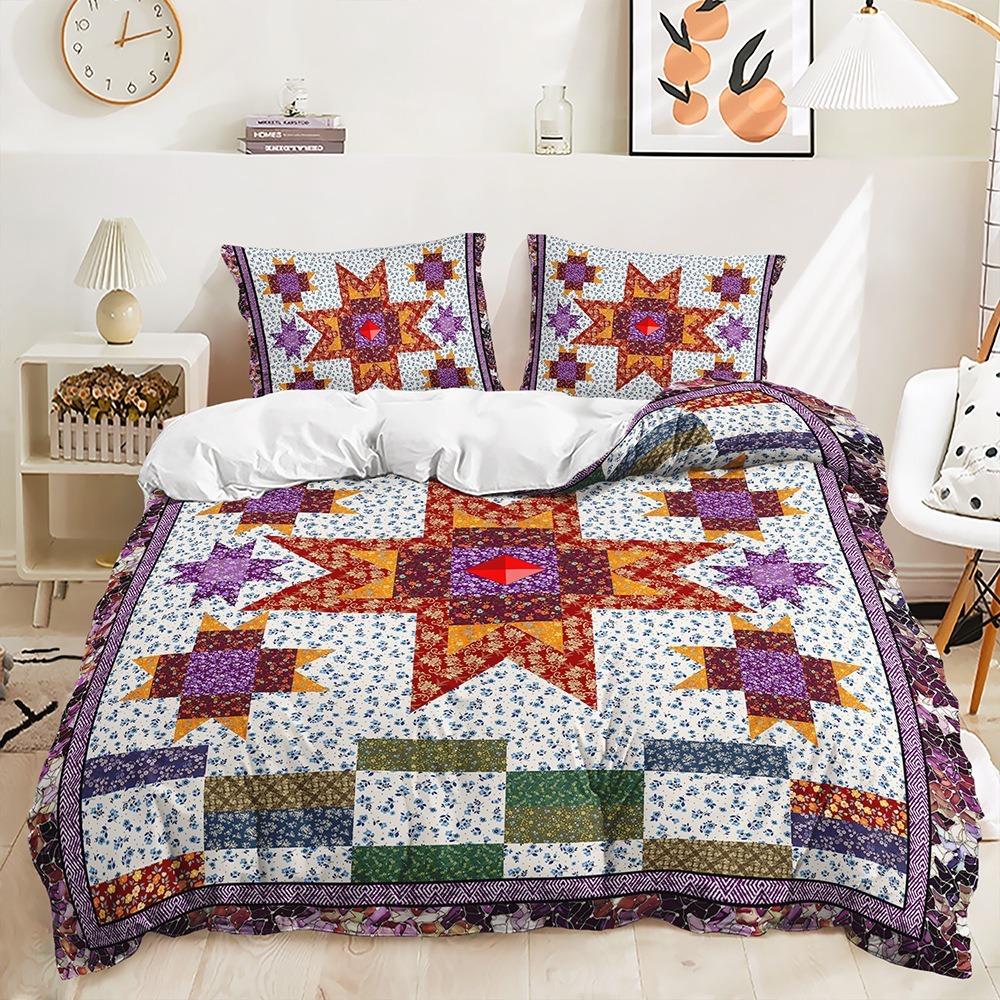 3D Leaf Pattern Bedding Set Plant Themed Duvet Cover Pillowcase Ultra-fine Fiber Material Single Bed/double Bed Large Bed/super Large Bed Size