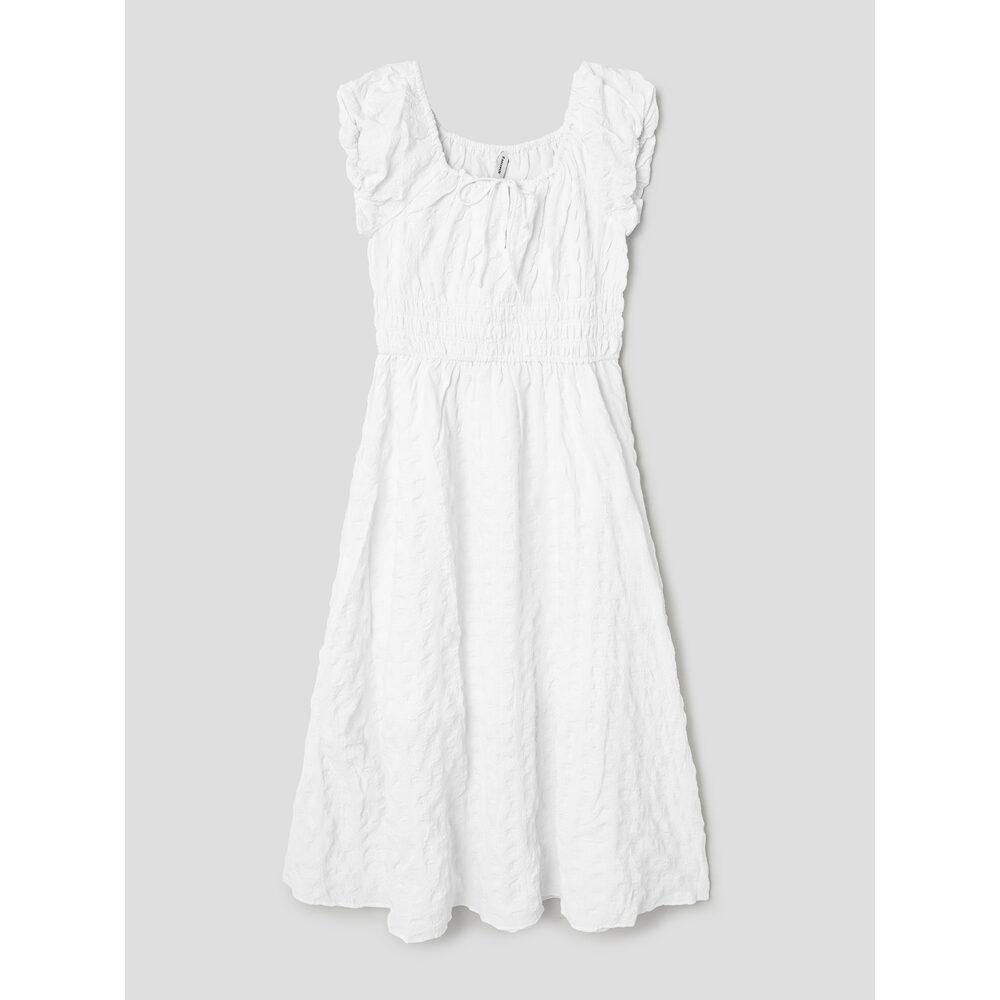 8SECONDS Texture Sleeveless Long Dress White