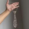 Diamond Tie, Triangular Fringed Necklace, Cold Wind Choker Collarbone Chain, Light Luxury, Advanced Sense Necklace, Women