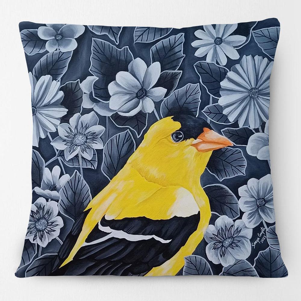 Australian Kingfisher Puffins Seagulls Tropical Parrot Birds Painting Cushion Cover Decorative Pillows For Sofa Home
