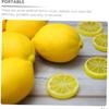 Alipis 13pcs Imitation Lemon Slice Home Decor Lemons Plastic Ornaments Artificial Lemon Slices Artificial Lemon Model Mini Basket Lifelike Lemon