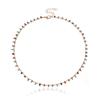 Bohemian Colorful Acrylic Crystal Bead Tassel Choker Necklace Simple Trend Handmade Bead Chain Necklace For Women Gift Jewelry