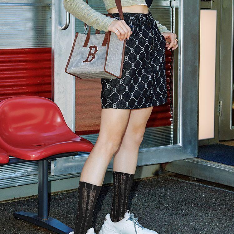 New MLB Casual Short Skirts Women's Black DSM03