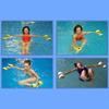Sports High-Density-EVA-Foam Dumbbell Set Aqua Fitness Barbell Water Fitness Equipment for Pool Aerobics,Therapy-Fitness