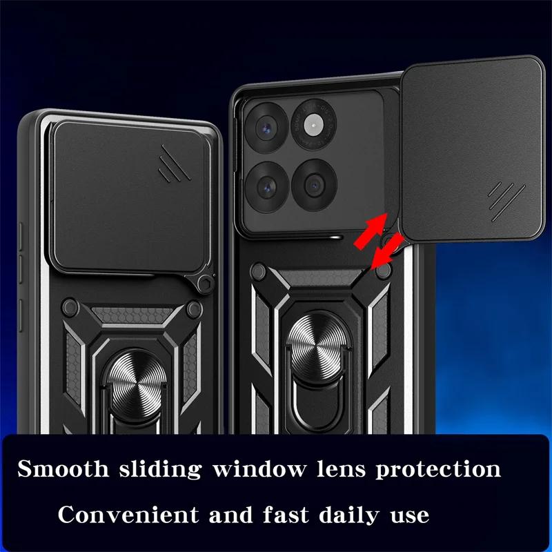 Für Motorola Edge 60 Fusion 5G Hülle Schiebeobjektiv Kamera Stoßfeste Armor Handyhülle Für Moto Edge60 Fusion Ringhalter Rückseite