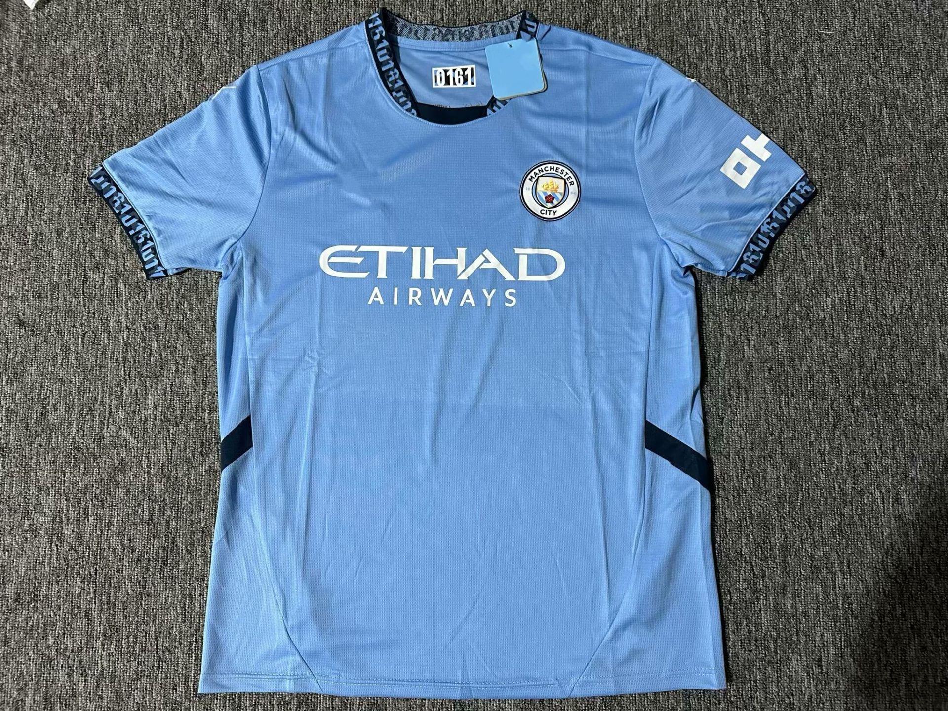 

Man City 2023 Premier League Jersey - Haaland, De Bruyne, Rodri L