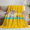 Manta de Franela Suave y Linda Booba: Suave Amigable para Niños Cálido Antiestático Todas las Estaciones Lavable Sofá Cama Hogar