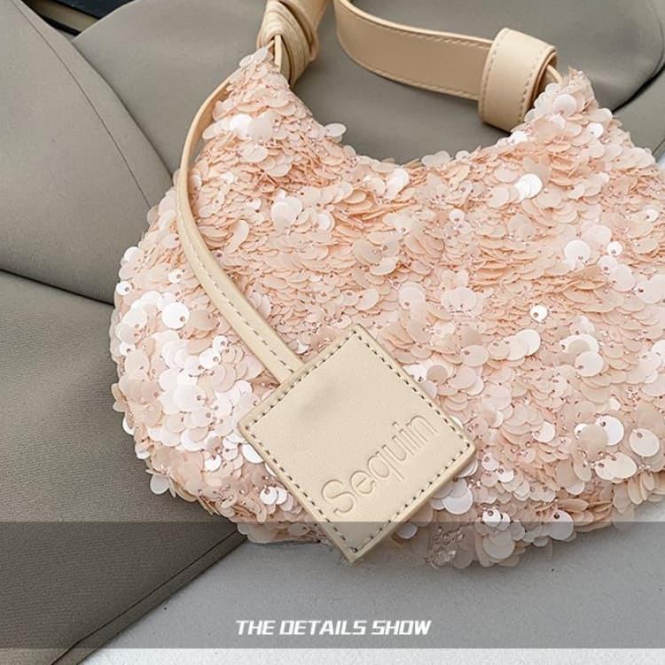 Sequined Crescent Armpit Bag Women's Shoulder Messenger Bag