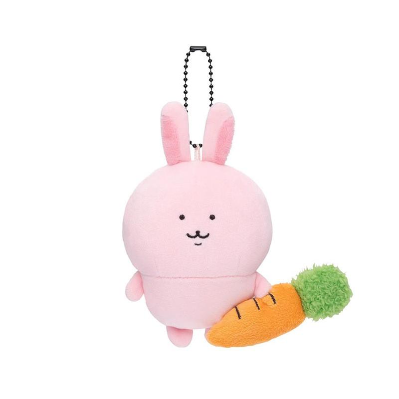 Cute Little Bear Chainsaw Backpack Carrot  Plush Toy Pendant Doll Keychain
