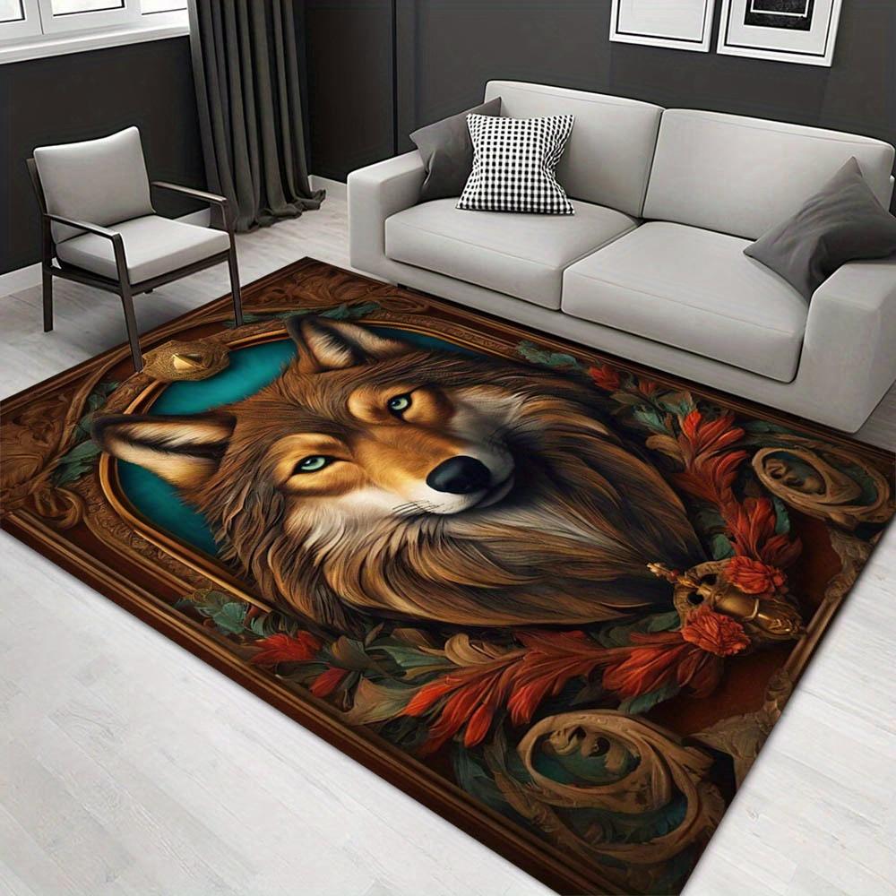 

1pc 1353181633Pattern Carpet, Area Rug For Living Room Bedroom Room Bed Chair Laundry Entryway Corridor Yard Non-slip Outdoor Camping Rug Fl 60cm by 90cm