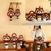 Raccoon Animal Plush Backpack Lightweight Single Shoulder Crossbody Bag Gift