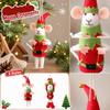 Christmas Wool Ornament Red and Green Hanging Decoration for Tree