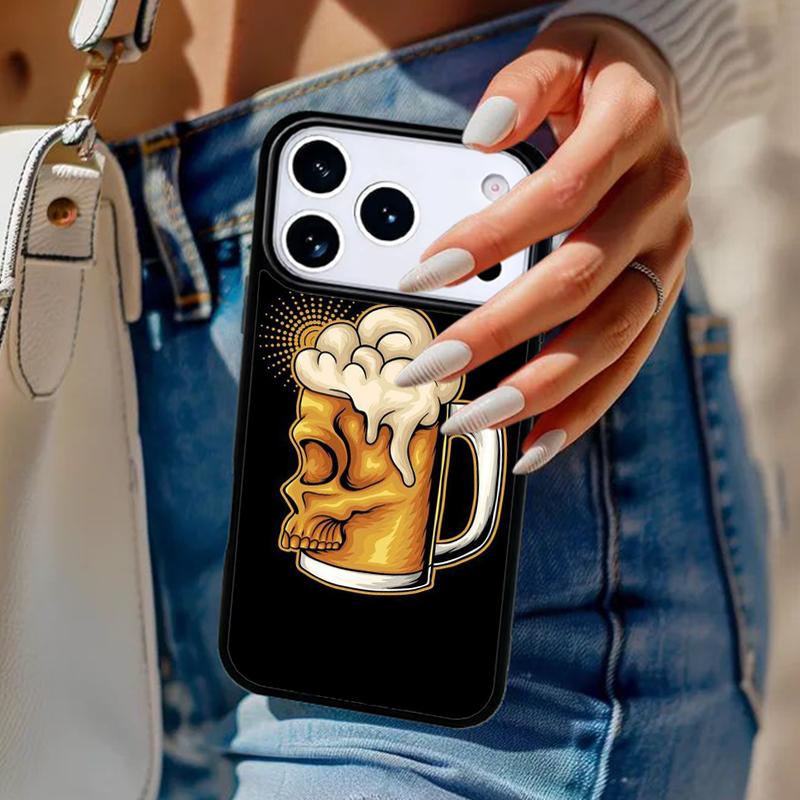 Beer Mug Beer Bubbles Phone Case For iPhone 17 Air 14 15 13 12 Max Cover For Apple 14 15 16 16e 11 Pro Max Plus Coque
