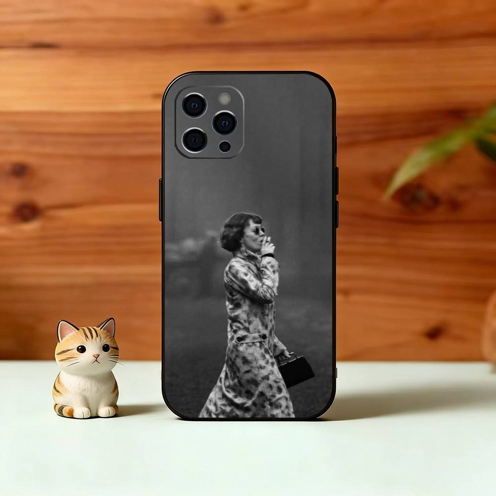 P-B-Polly Gray Phone Case For iPhone 17, 16,15,14,13,12,11 Plus,Pro Max, Others Soft Black Cover