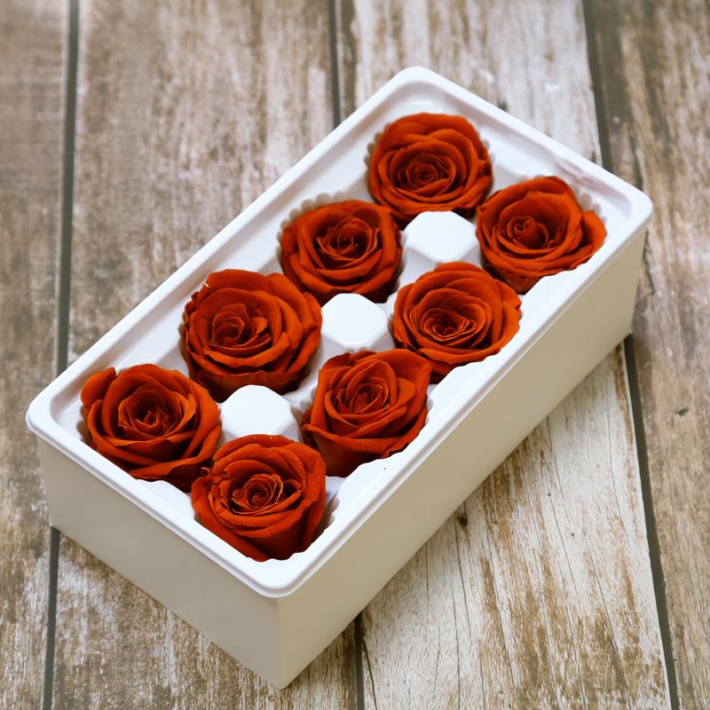 Ewige Lebensblume Material Geschenkbox Unsterbliche Rose Blume Getrocknete Rose Künstliche Konservierte Blumen Kopf Rosen