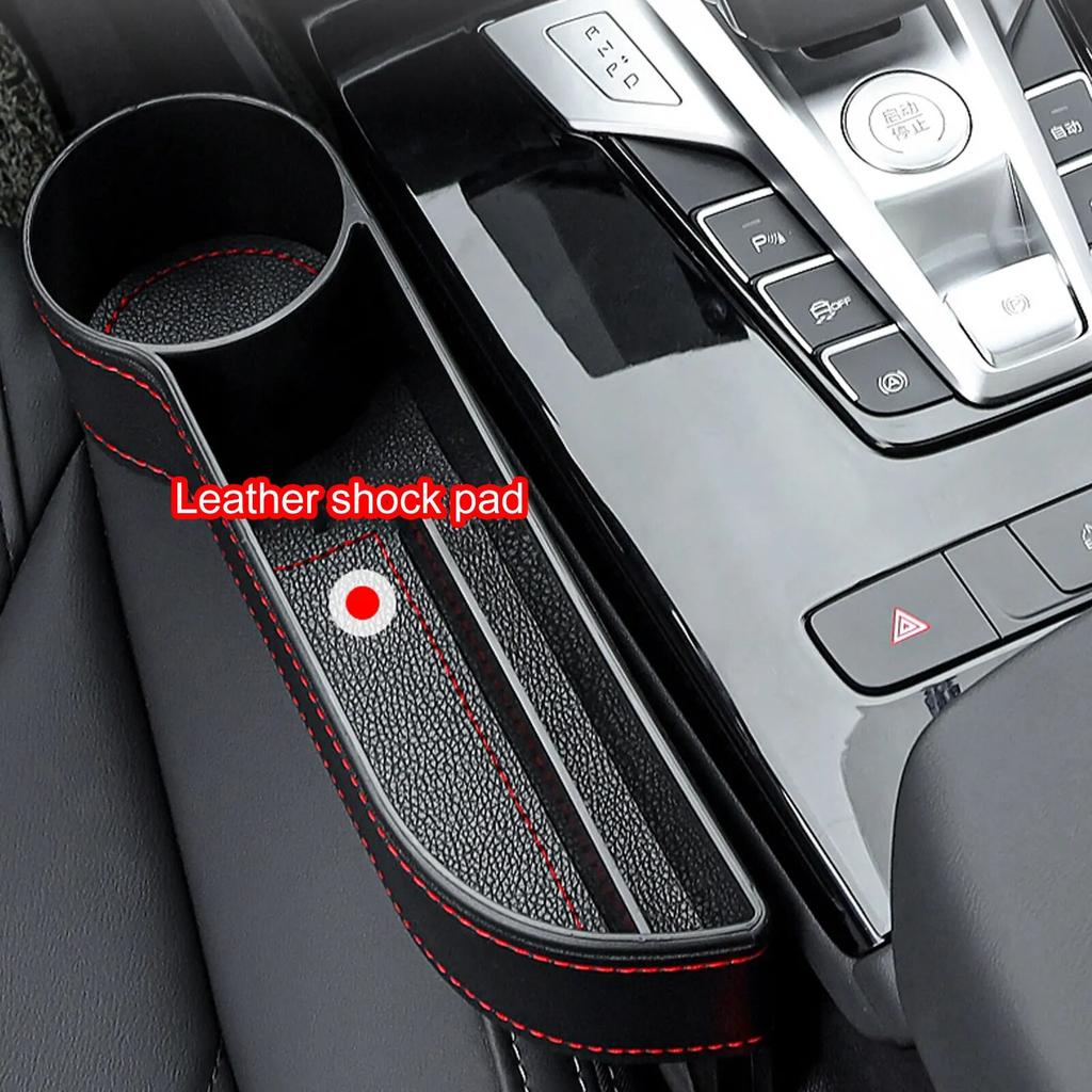 Car Storage Tools Black Auto Car Seat Gap Catcher Filler Storage Box Pocket Organizer  SUV Pocket Stowing Tidying Drink