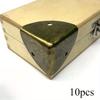 10 Pcs Metal Sheet Corner Wrapping- Gift Box Corner Wrapping Bag Corner Protection Hardware Tools 28mm with Screws Commemorative.