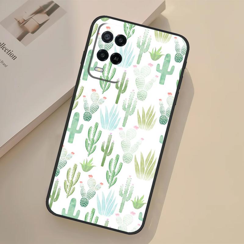 

Cactus Pattern Case For Oppo A5 Pro A15 A17 A57 A77 A18 A38 A58 A78 A98 A96 A76 A16 A94 A74 A54 A40 A60 A80 OPPO A60 5G