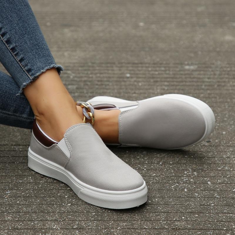 New thick baseplate shoes one pedal low-top fashion sports and leisure single shoes women