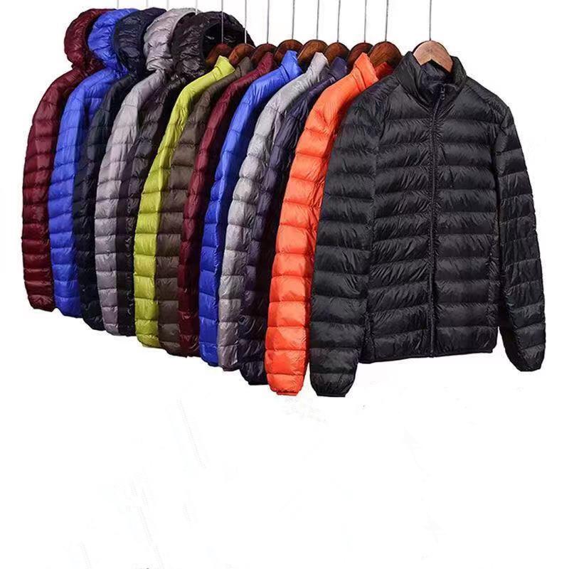 Men's Plus Size Solid Color Lightweight Down Cotton Jacket, Winter 2021 Fashion
