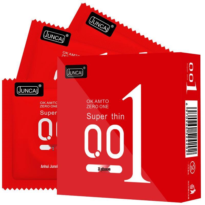 Juncai Ultra-Thin Hyaluronic Acid Ribbed Condoms Set for Adult Family Planning