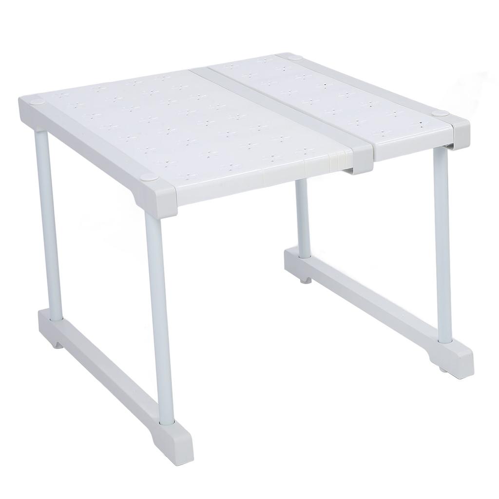 Expandable Cabinet Shelf Carbon Steel ABS PP Closet Storage Shelf Cabinet Organizer Riser Rack for Kitchen Cupboard